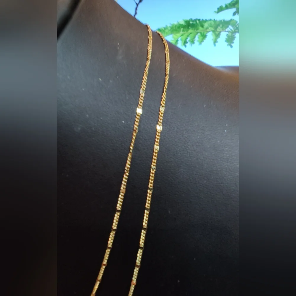 Lenny & Eva Rose Quartz Single Bead On Gold Tone Double-Layer Necklace - Picture 2 of 6